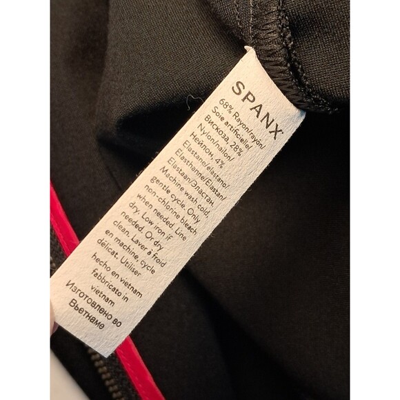 SPANX Perfect Sleeveless Jumpsuit Black Back Zipper Wide Leg Size 3X - Picture 12 of 12